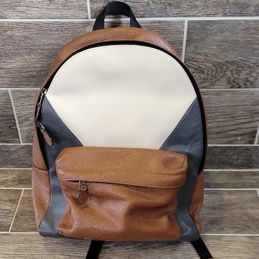 Coach Leather Backpack Medium Size Broqn